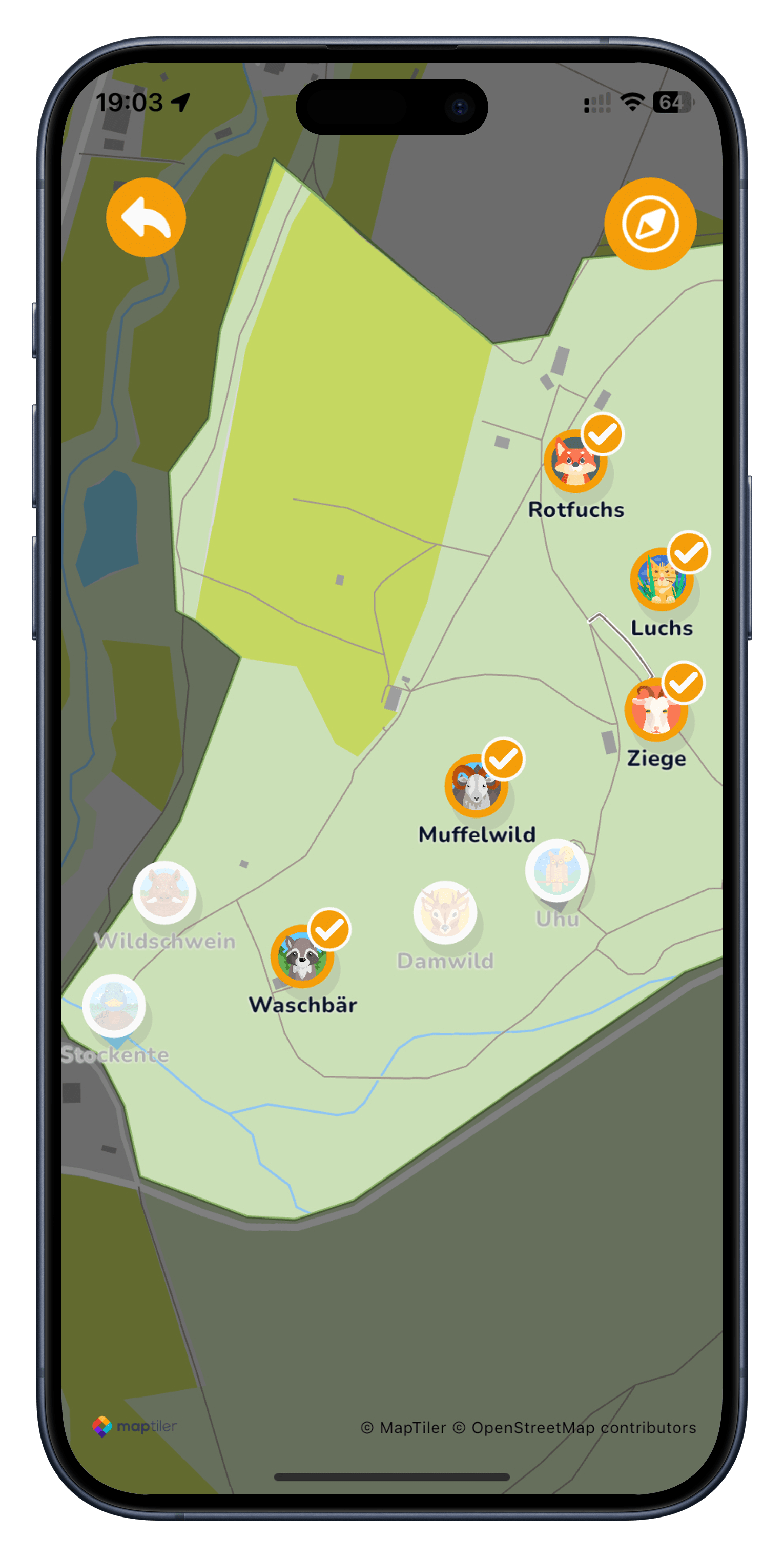 App Screenshot Karte